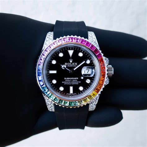 rolex rainbow gmt